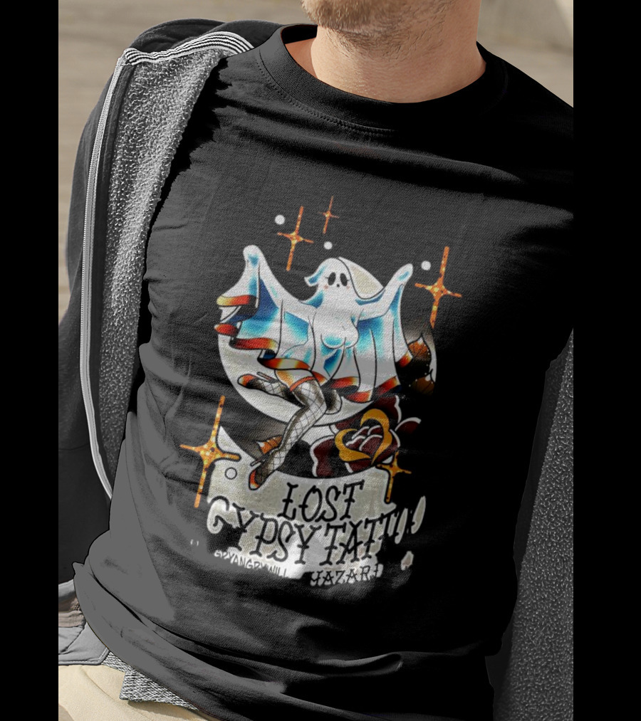 Lost Gypsy Tattoo Hazard Ghost T-Shirt
