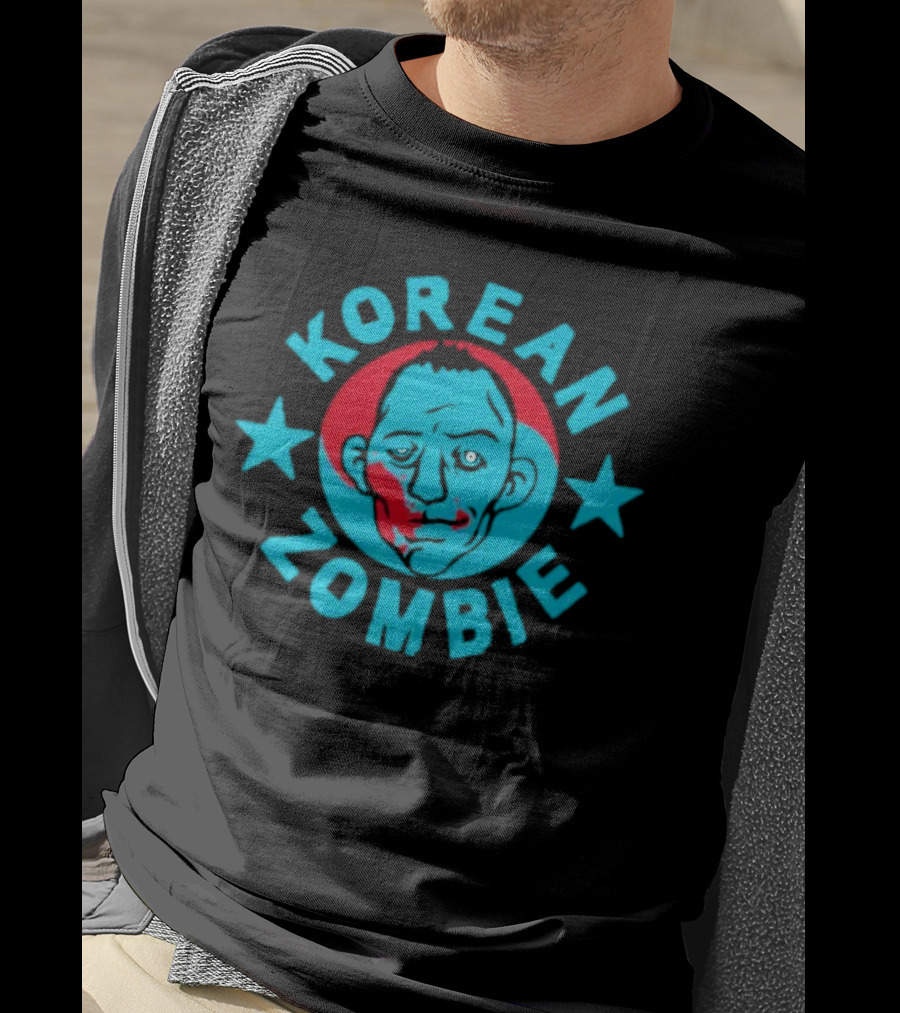 Korean Zombie Red And Blue Star T-Shirt