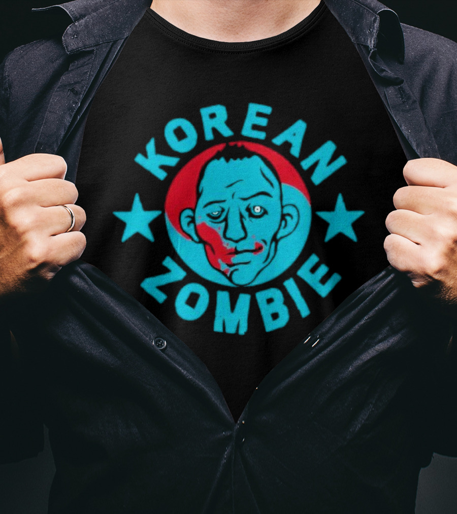 Korean Zombie Red And Blue Star T-Shirt