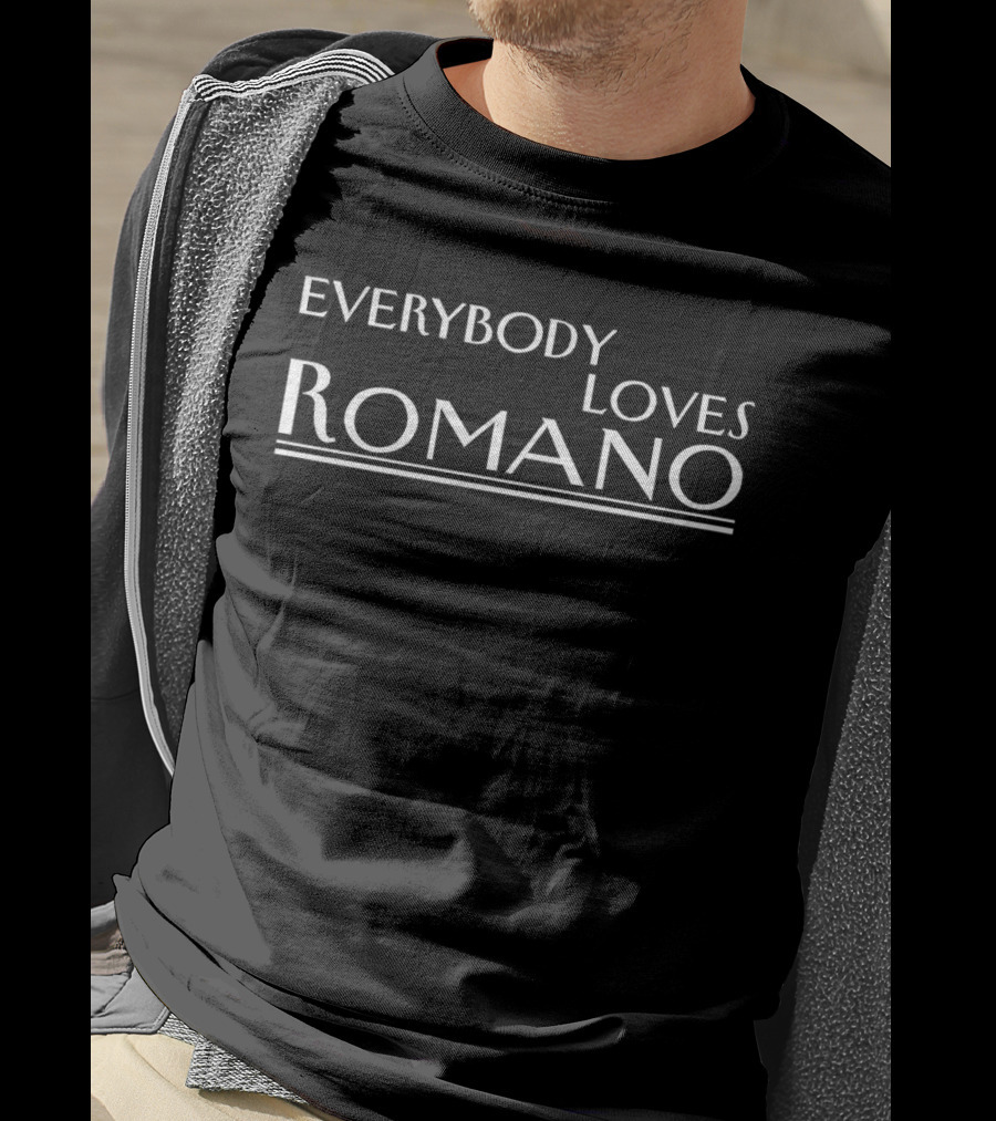Everybody Loves Romano Comedy TV Show Font T-Shirt