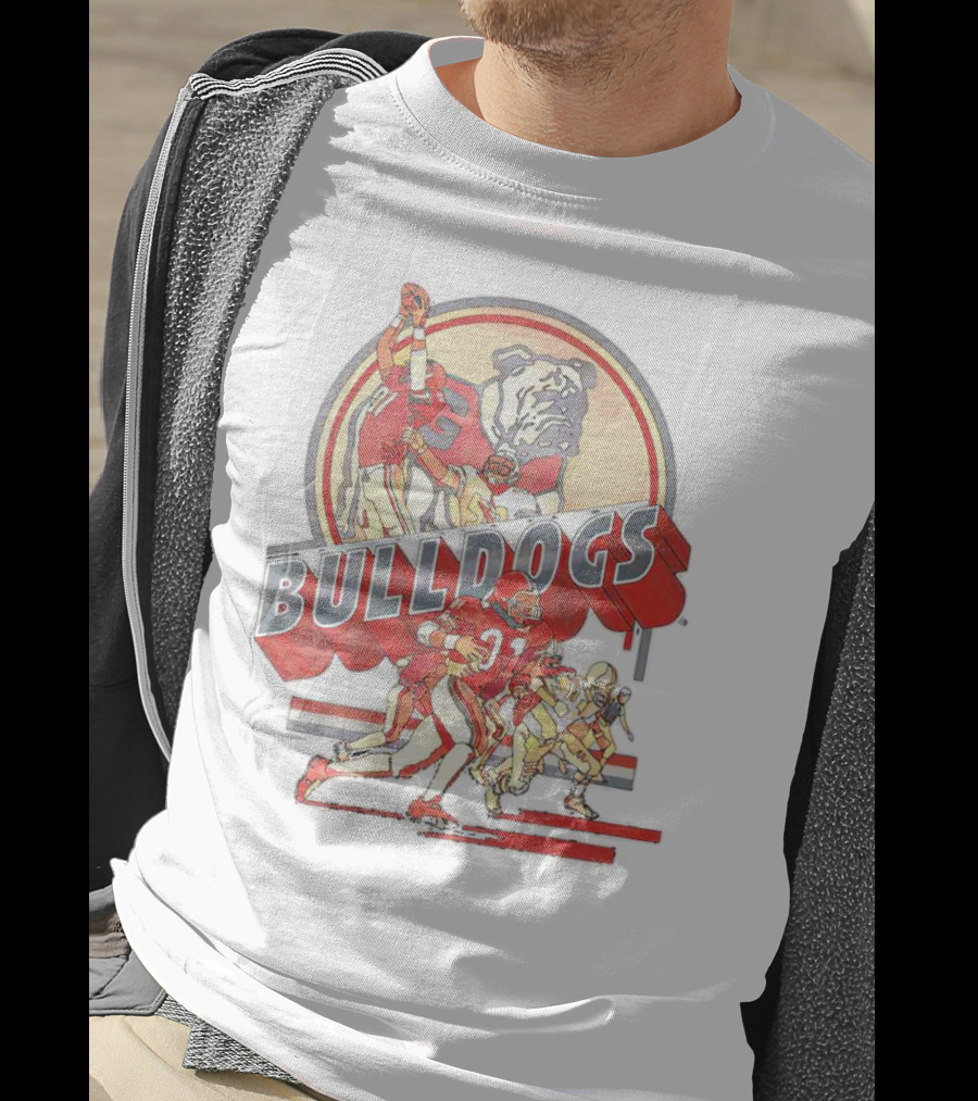 Georgia Bulldogs UGA Throwback Player Bulldogs Football T-Shirt