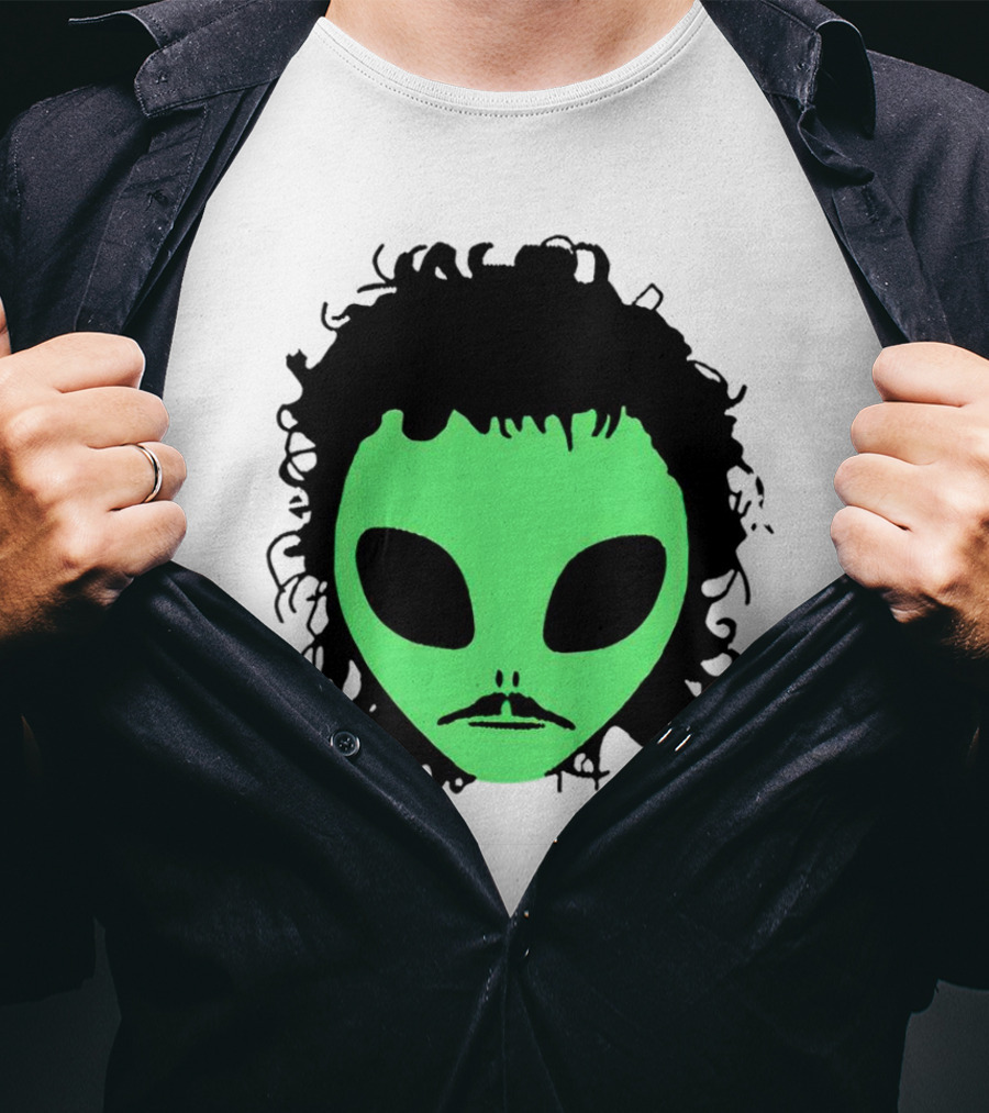 Kurtis Conner Eh Alien Green Face Black Hair T-Shirt