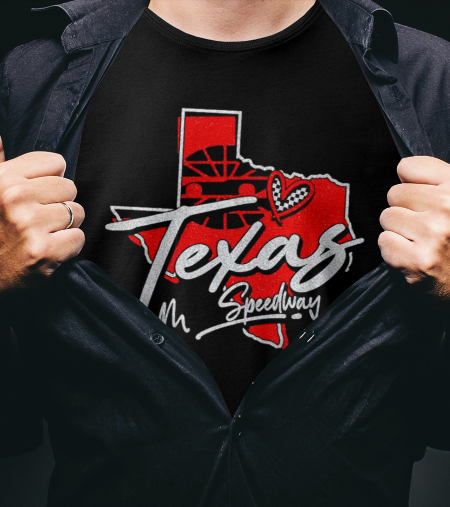 Texas Speedway Love Racing Heart T-Shirt