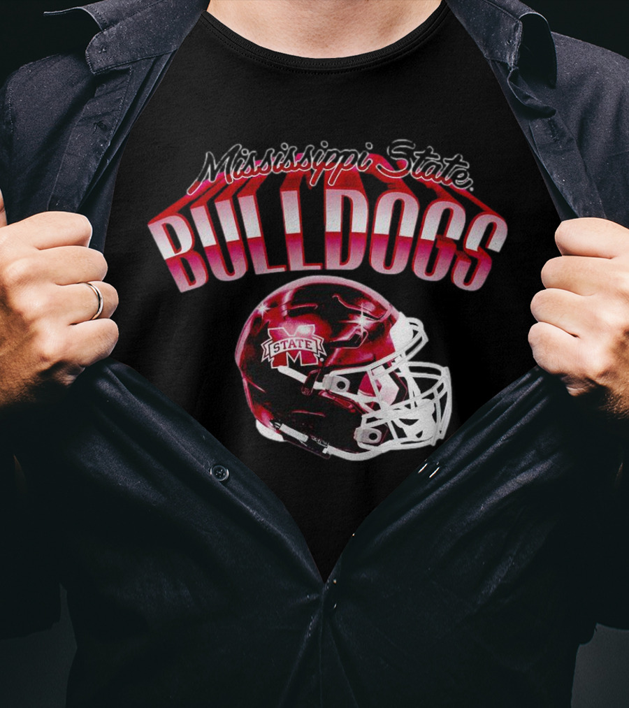 Mississippi State Bulldogs Helmet T-Shirt
