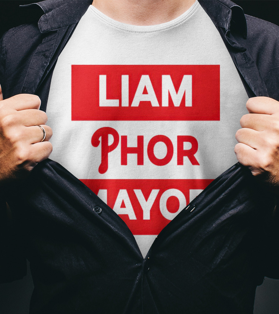 LIAM PHOR MAYOR Philadelphia Phillies T-Shirt
