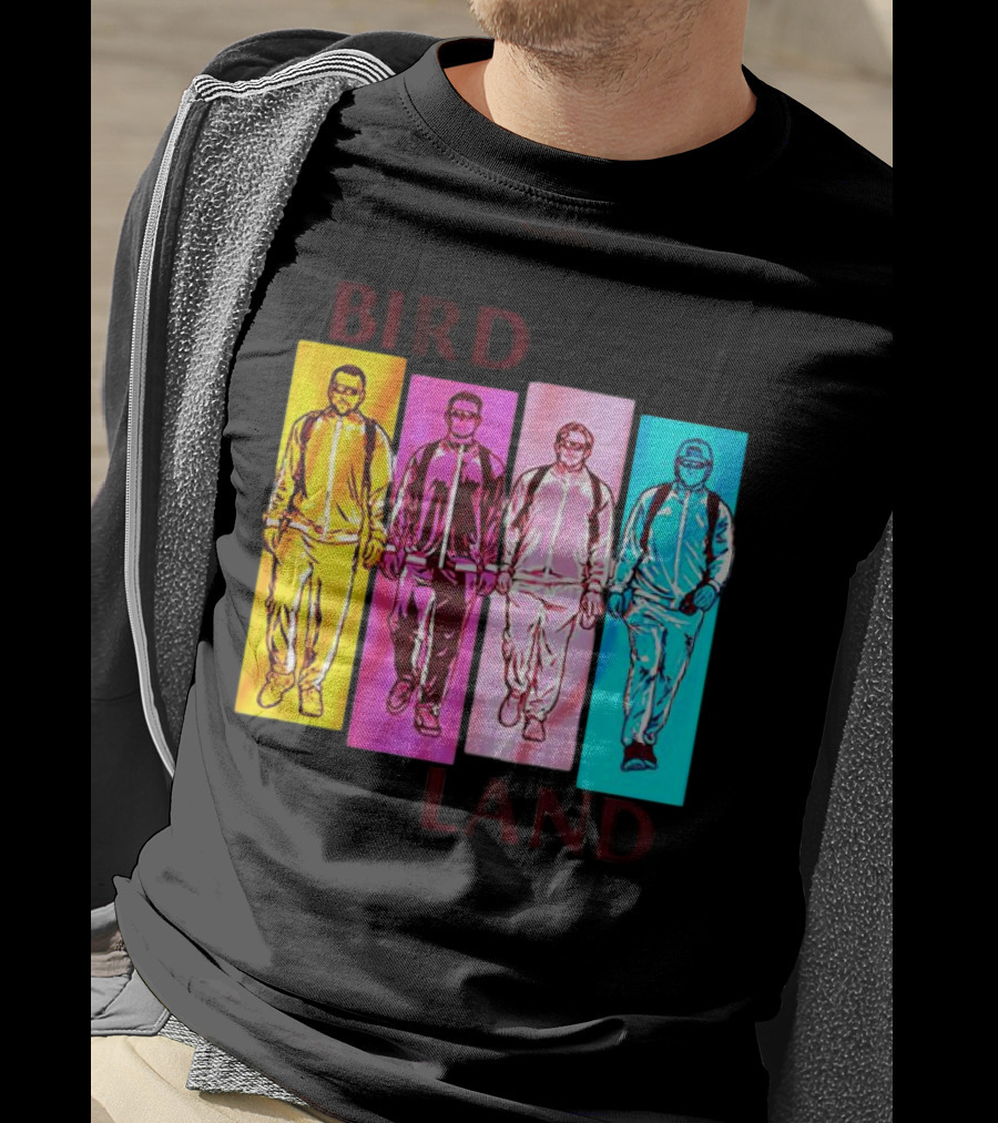 Baltimore Birdland Power Rangers Walking In Vibrant Colors T-Shirt