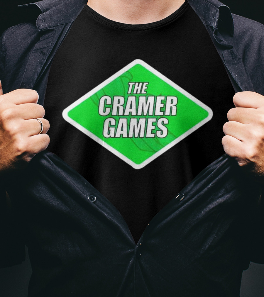 The Cramer Games Green Diamond Logo With Roller Coaster Element T-Shirt