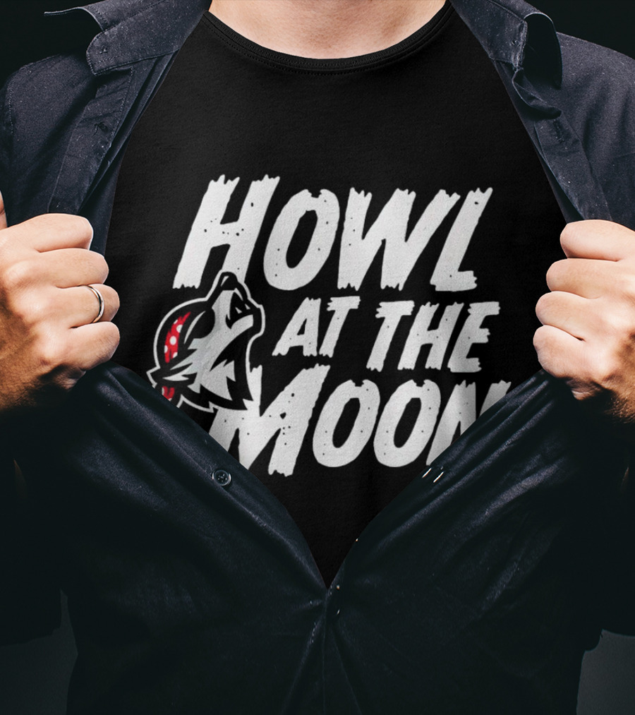 Erie Seawolves Howl At The Moon Wolf T-Shirt