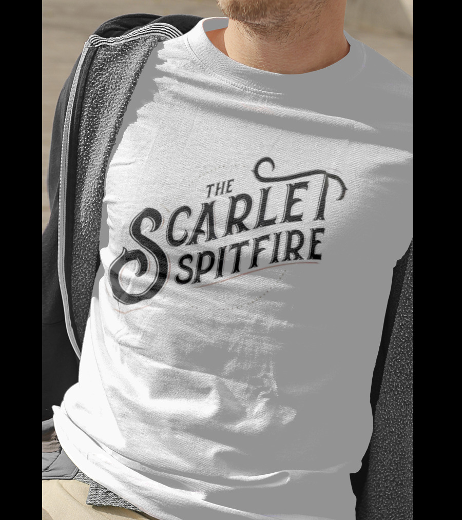 The Scarlet Spitfire Bold Vintage Typography T-Shirt