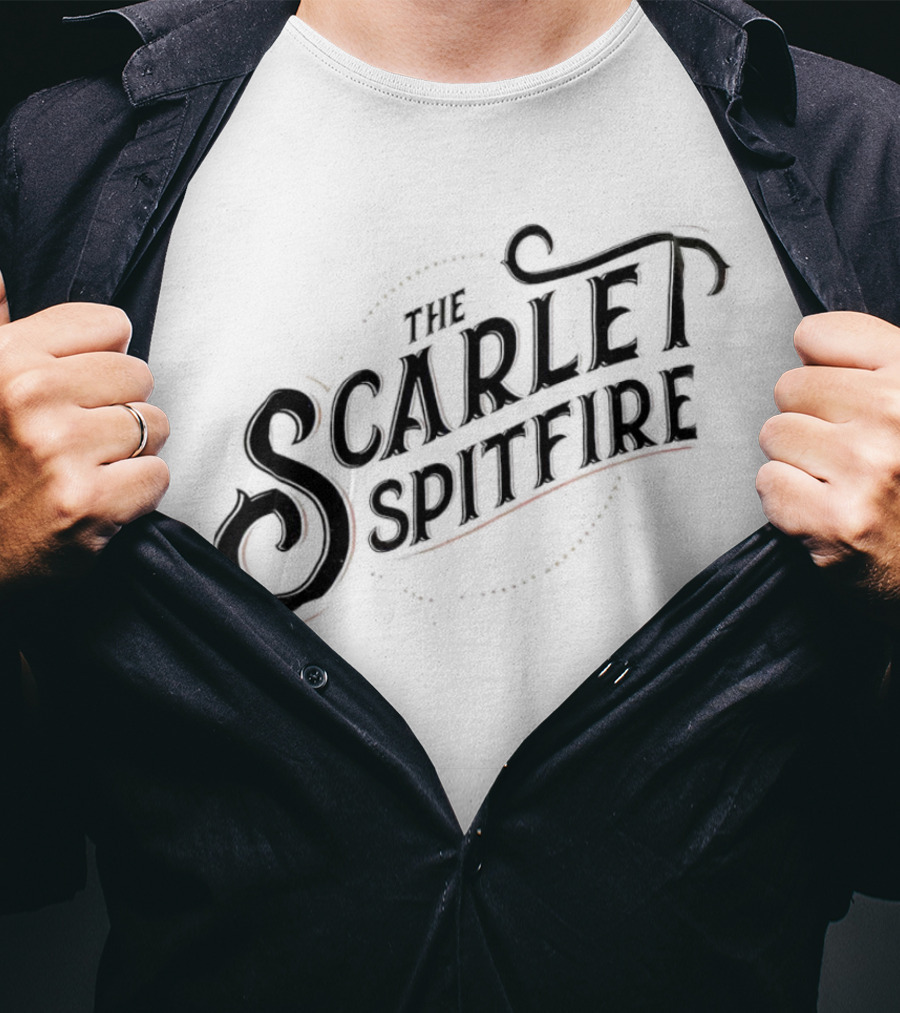 The Scarlet Spitfire Bold Vintage Typography T-Shirt