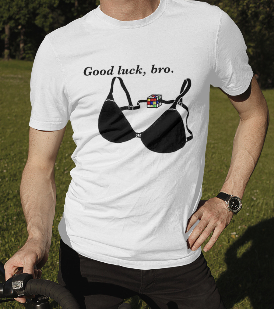 Good Luck Bro Rubik's Cube Bra T-Shirt