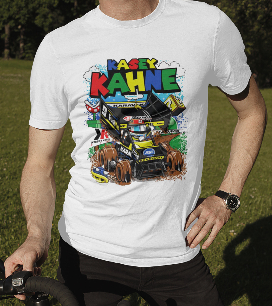 Kasey Kahne KKR Dirt Karavan Curb Racing Cartoon Fuel Me T-Shirt