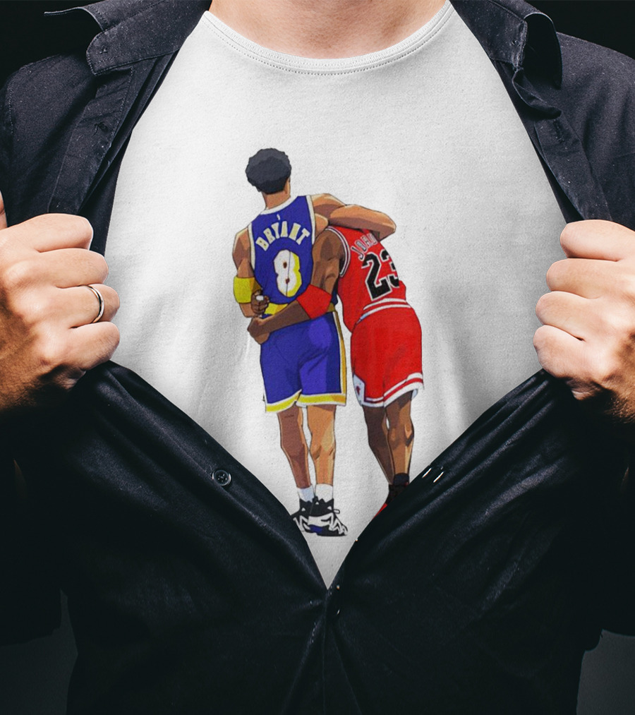 Kobe Bryant Michael Jordan Forever 8 23 Lakers Bulls T-Shirt
