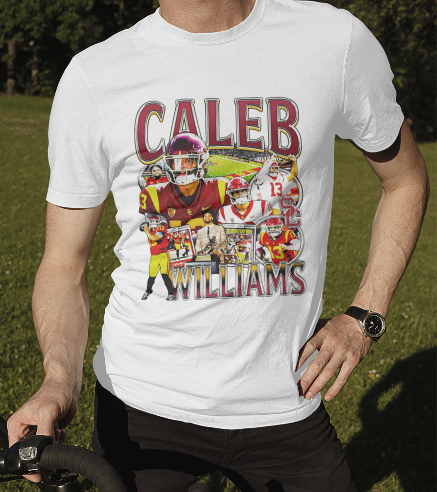 Caleb Williams USC Trojans Football Collage With SC T-Shirt
