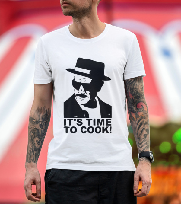 Premium T-Shirt: It's Time to Cook Heisenberg Silhouette Breaking Bad T-Shirt It's Time to Cook Heisenberg Silhouette Breaking Bad T-Shirt