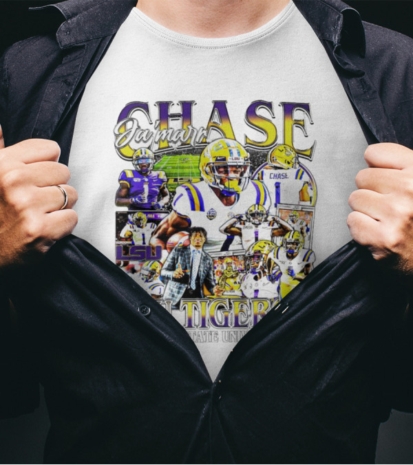 Ja'marr Chase LSU Tigers Football Collage Louisiana State University T-Shirt