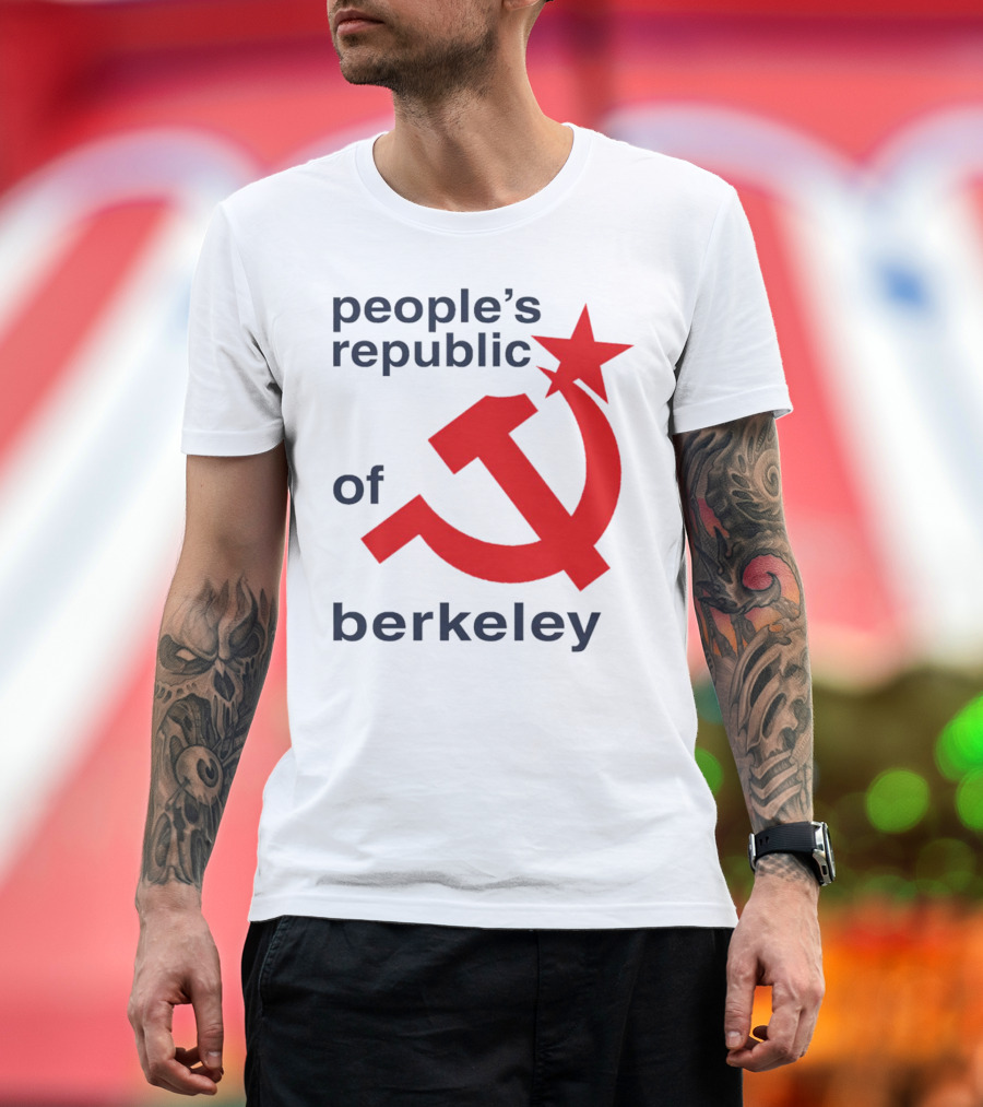 People's Republic of Berkeley Communist Hammer and Sickle T-Shirt