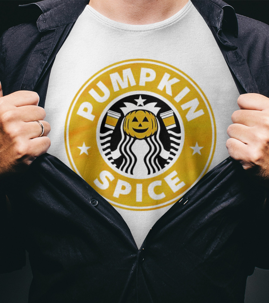 Starbucks Pumpkin Spice Halloween Pumpkinhead T-Shirt