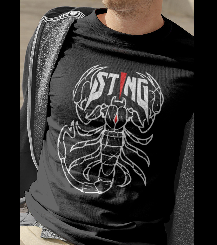 STING Scorpion Red Accent T-Shirt