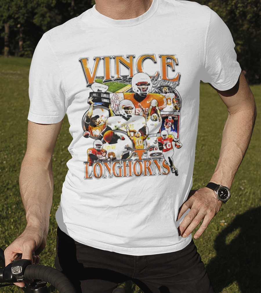 Vince Young Texas Longhorns Football Legends T-Shirt