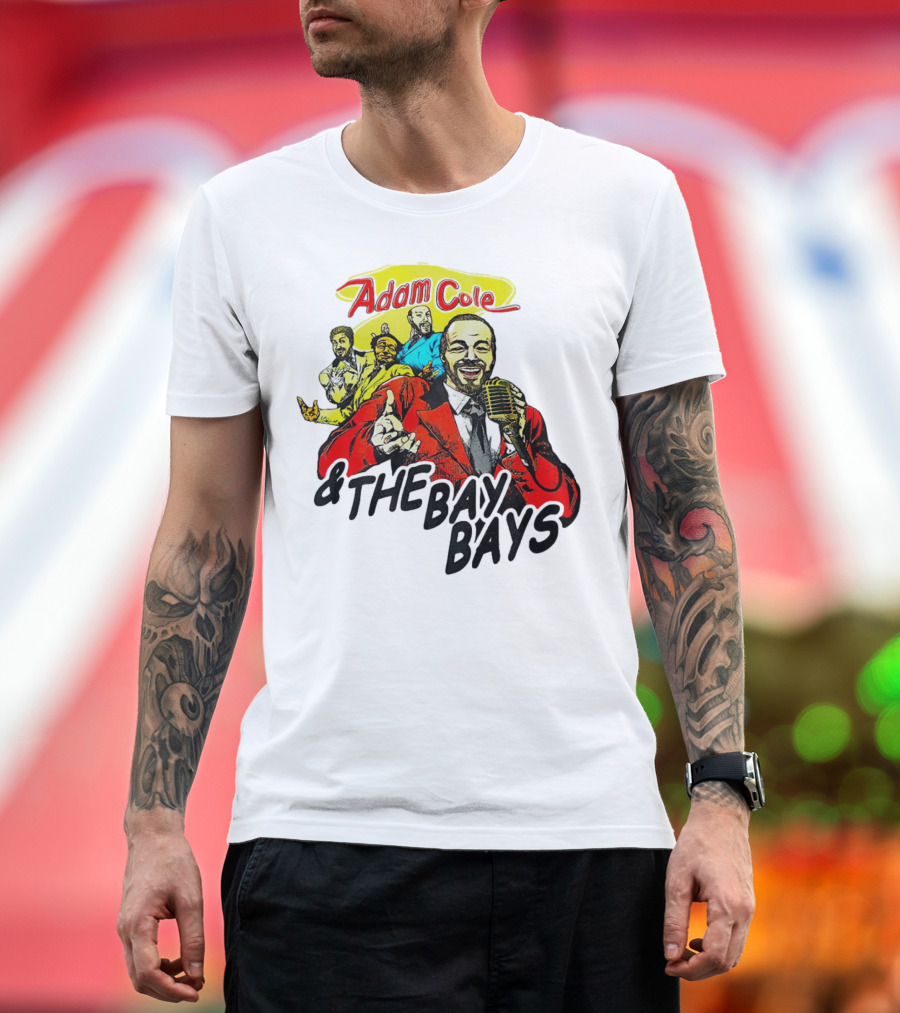 Adam Cole and The Bay Bays Retro Singers Comic T-Shirt