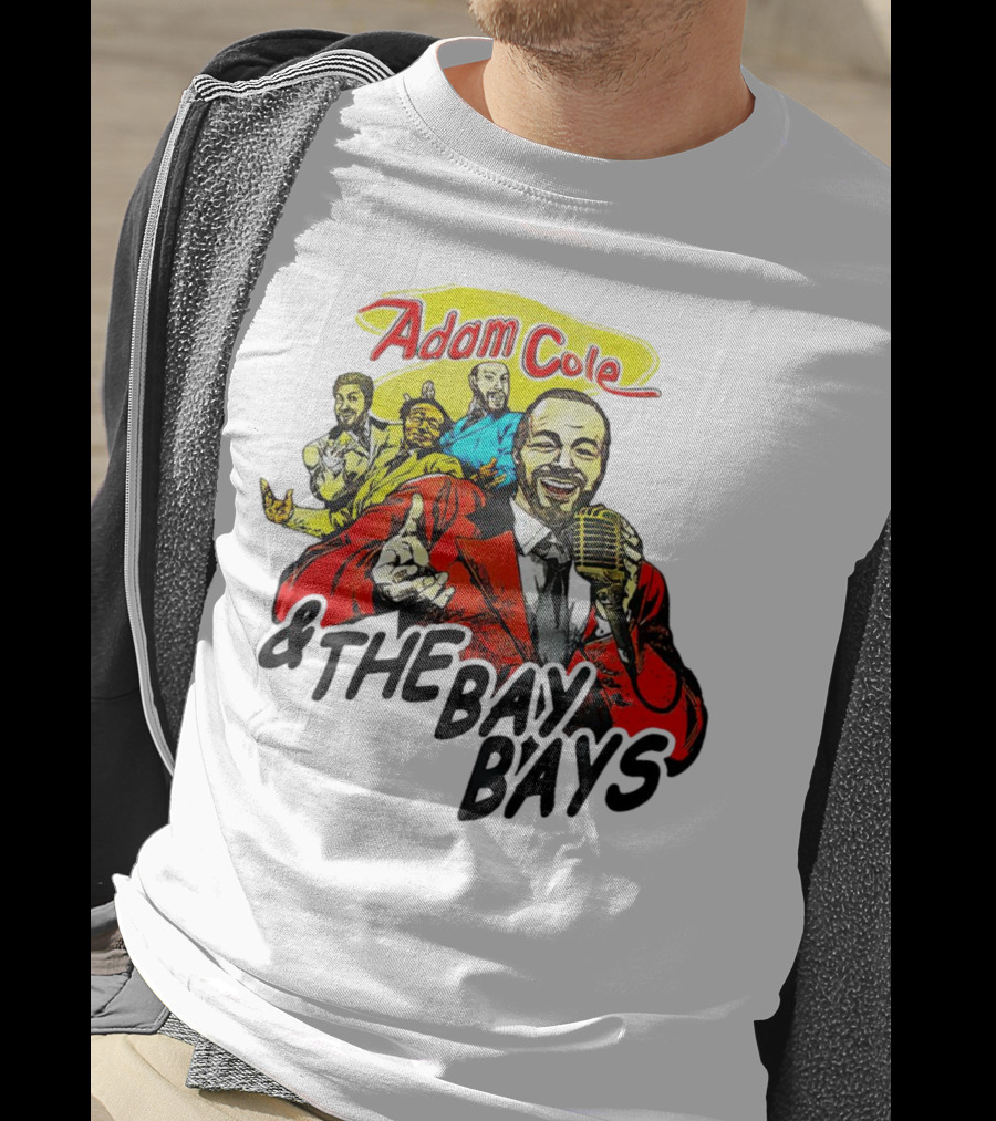 Adam Cole And The Bay Bays Retro Singers Comic T-Shirt