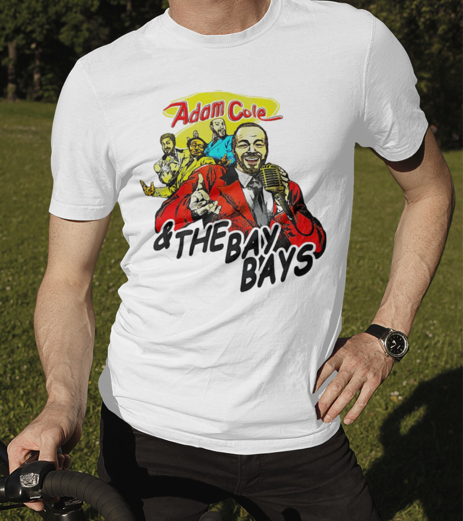 Adam Cole And The Bay Bays Retro Singers Comic T-Shirt