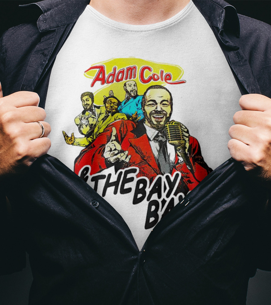 Adam Cole And The Bay Bays Retro Singers Comic T-Shirt