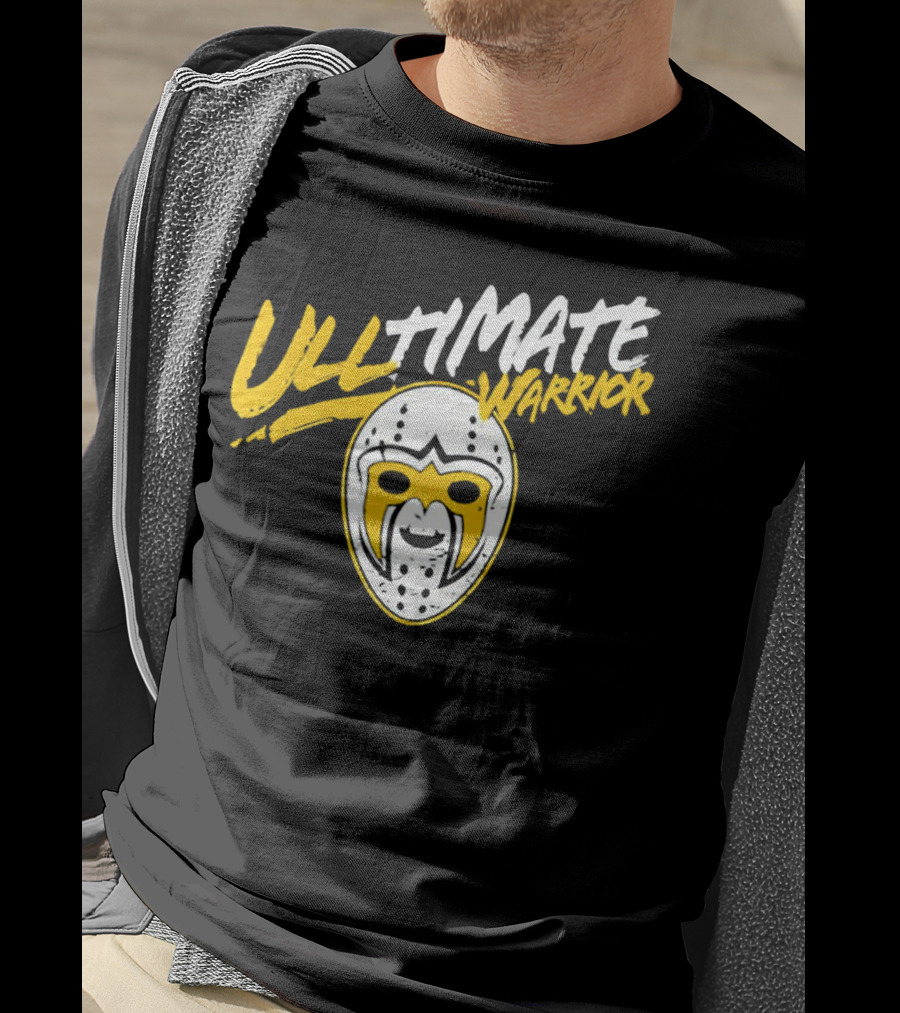 Boston Bruins Linus Ullmark Ultimate Warrior Mask T-Shirt