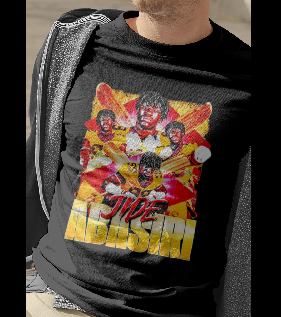 Jide Abasiri Minnesota Golden Gophers Vintage Football Collage T-Shirt