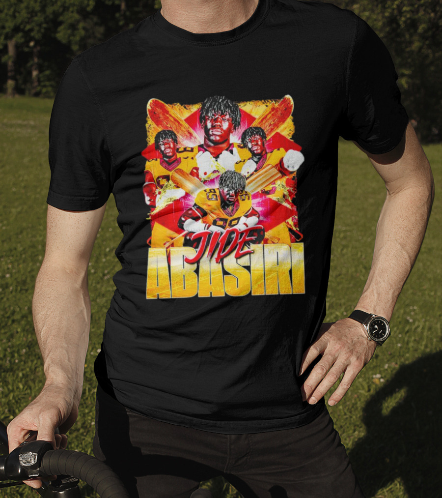 Jide Abasiri Minnesota Golden Gophers Vintage Football Collage T-Shirt