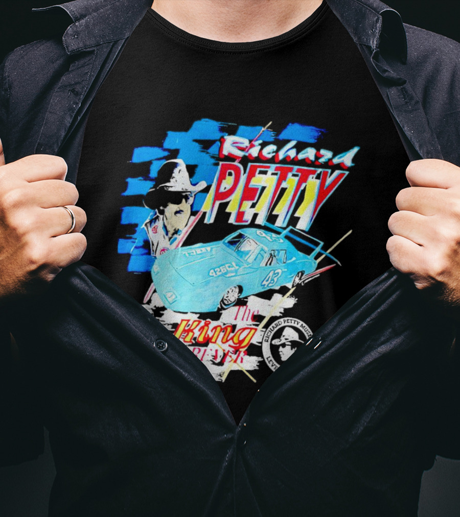 Richard Petty 43 The King Forever NASCAR Racing Legend Level Cross NC T-Shirt