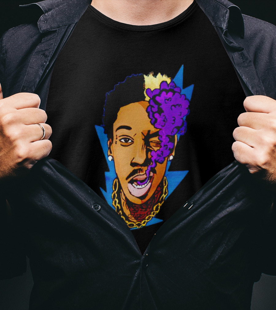 Wiz Khalifa Smoking Purple Cloud T-Shirt