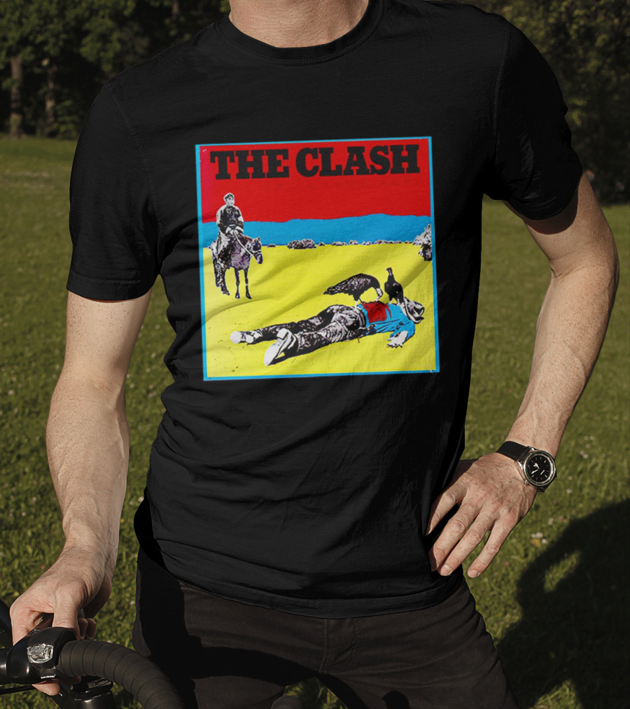 The Clash Give ’Em Enough Rope Album Cover Cowboy And Vulture T-Shirt