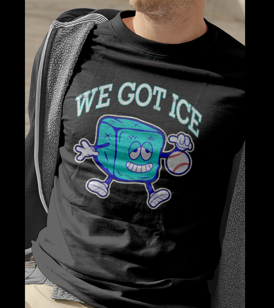 We Got Ice 90s Baseball Mascot T-Shirt