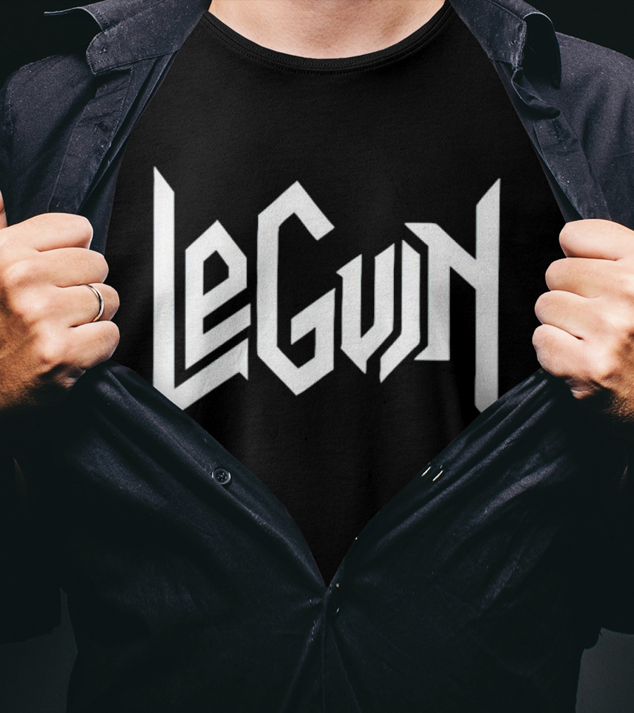 LeGuin Logo On Matt Bell T-Shirt
