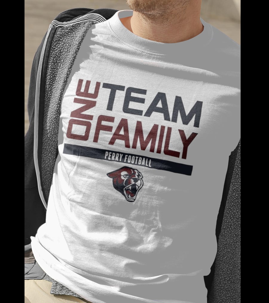 One Team Family Perry Football Panther T-Shirt