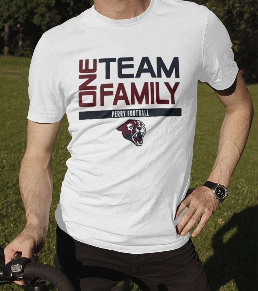 One Team Family Perry Football Panther T-Shirt