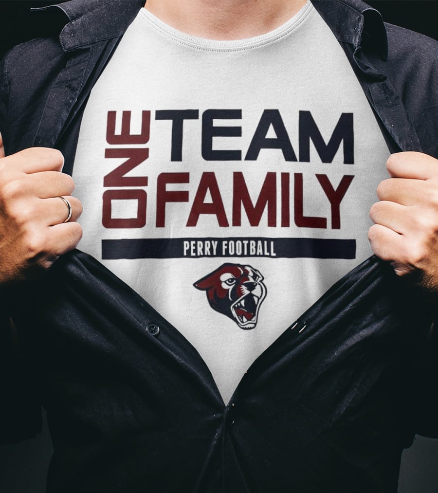 One Team Family Perry Football Panther T-Shirt