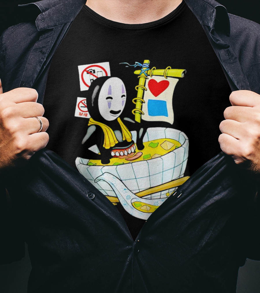 Bluetile Miso Bath No-Face Spirited Away T-Shirt