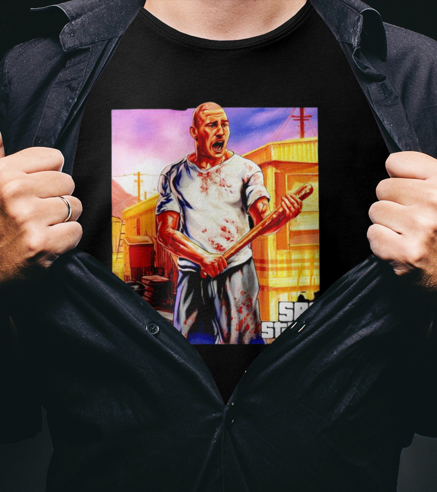 Sean Strickland Full Violence Five Star Bloodied T-Shirt