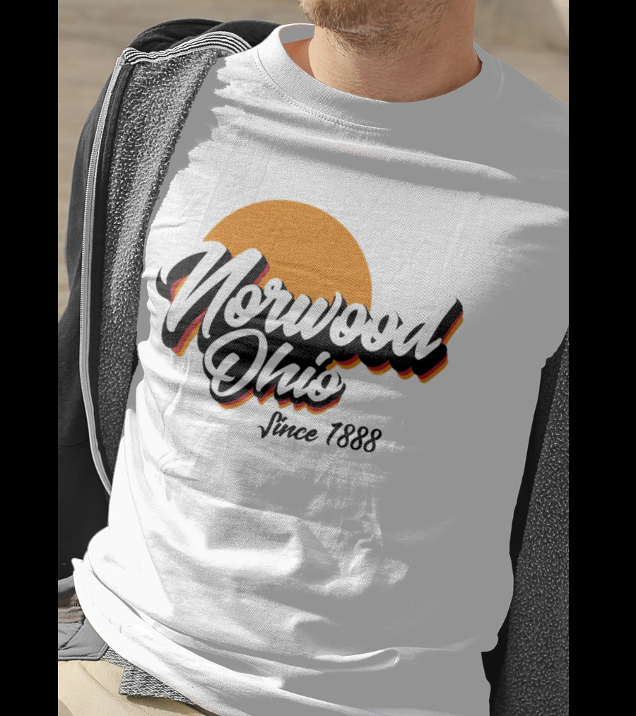 Norwood Ohio Since 1888 Retro Sunset T-Shirt