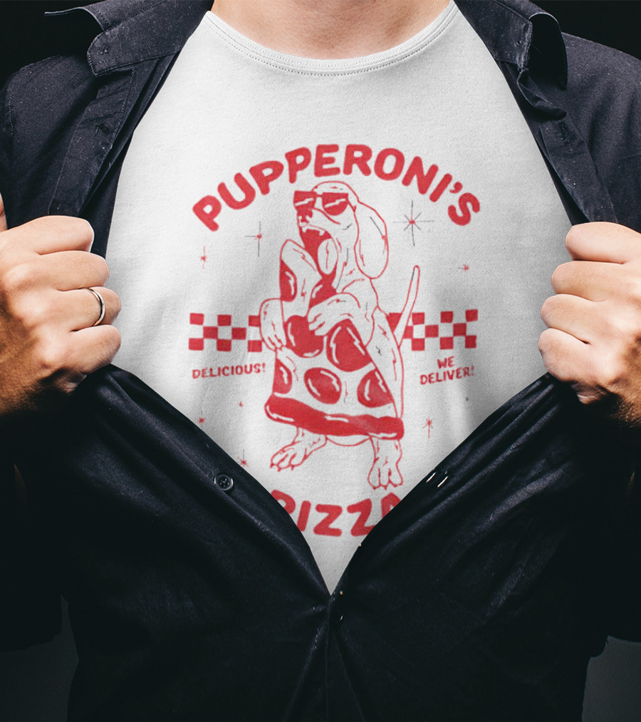 Pupperoni’s Pizza Delicious We Deliver T-Shirt