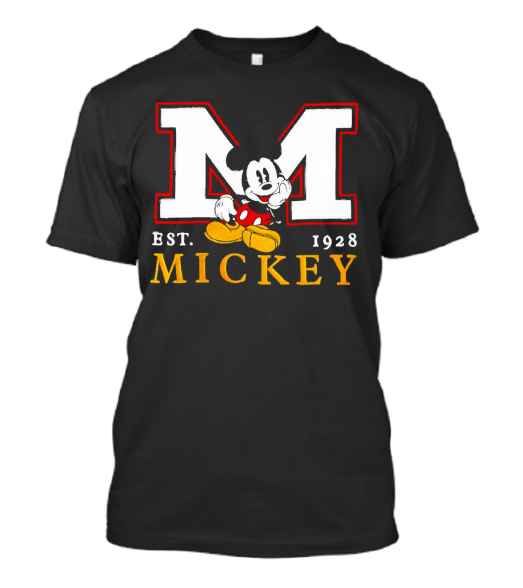 Disney Mickey Large M Logo Est 1928 Relaxed T-Shirt