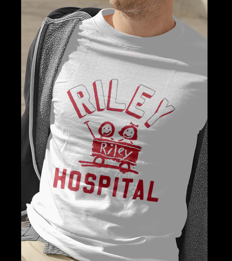 Riley Hospital Wagon Smiley Faces Arch T-Shirt