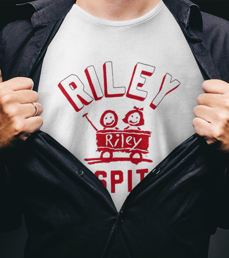 Riley Hospital Wagon Smiley Faces Arch T-Shirt