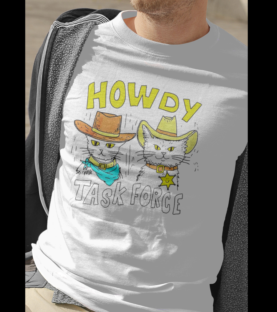 Howdy Cat Task Force Cowboy Cats T-Shirt