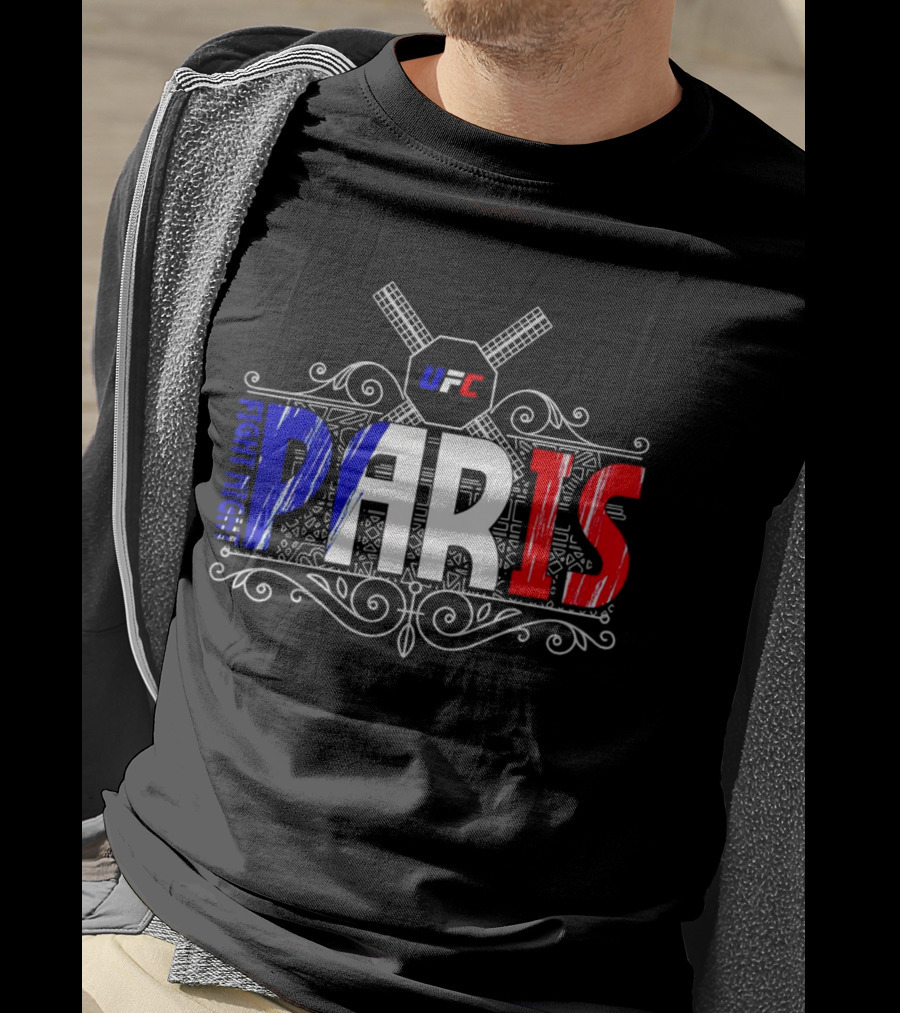 UFC Fight Night PARIS France French Flag T-Shirt