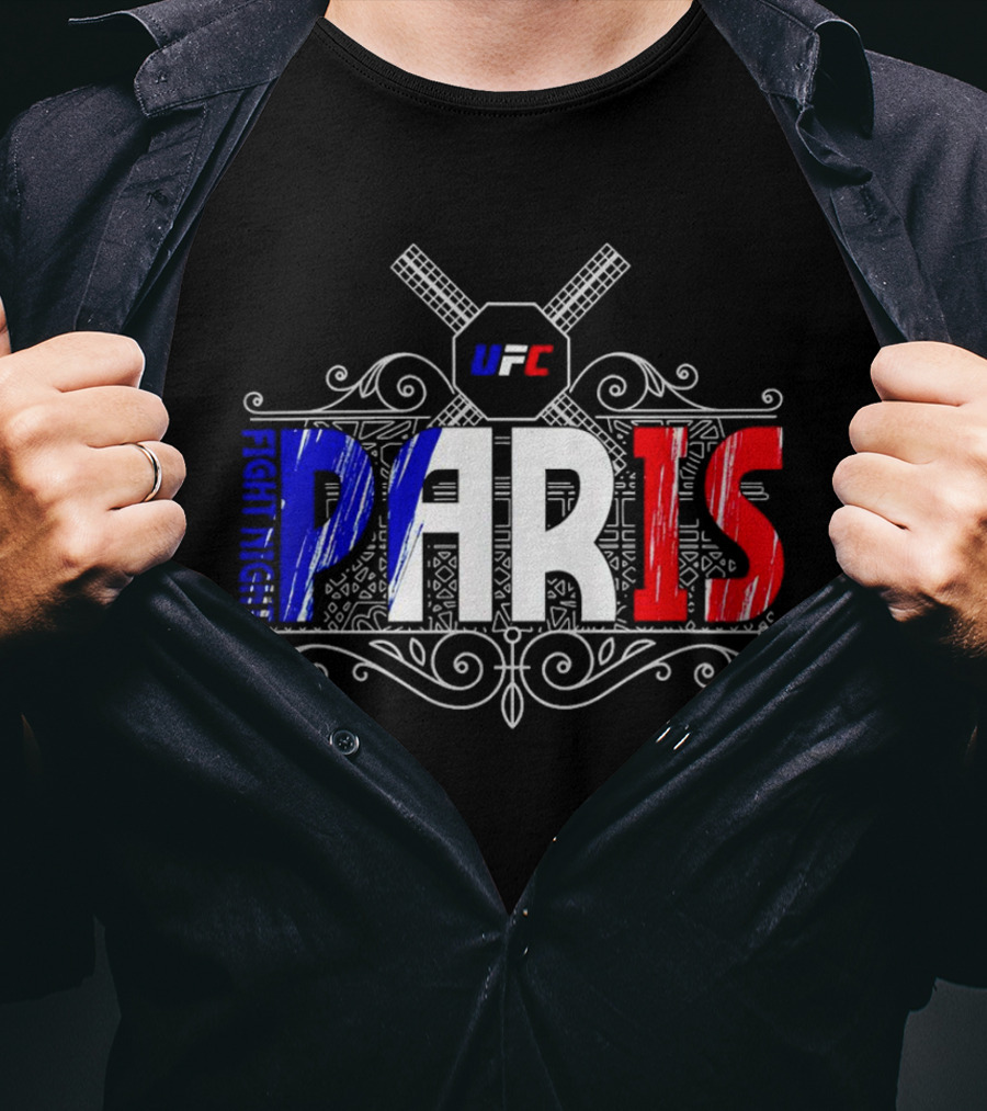 UFC Fight Night PARIS France French Flag T-Shirt