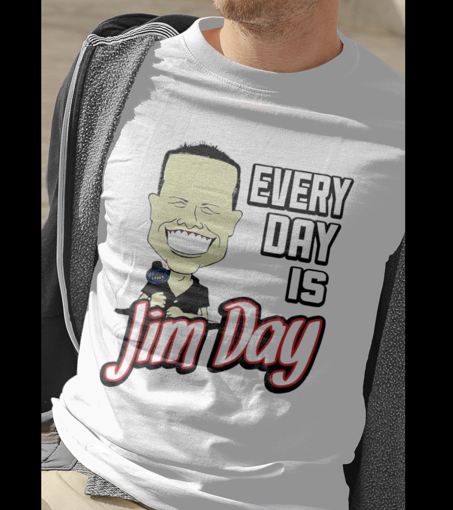 Every Day Is Jim Day Face Character Cartoon T-Shirt